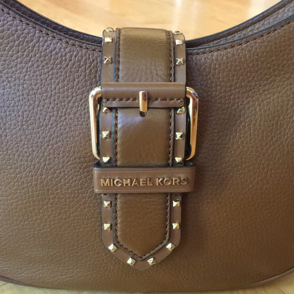 MICHAEL KORS | Pebbled Leather Lillian Shoulder Bag With Crossbody Strap - Picture 3 of 13